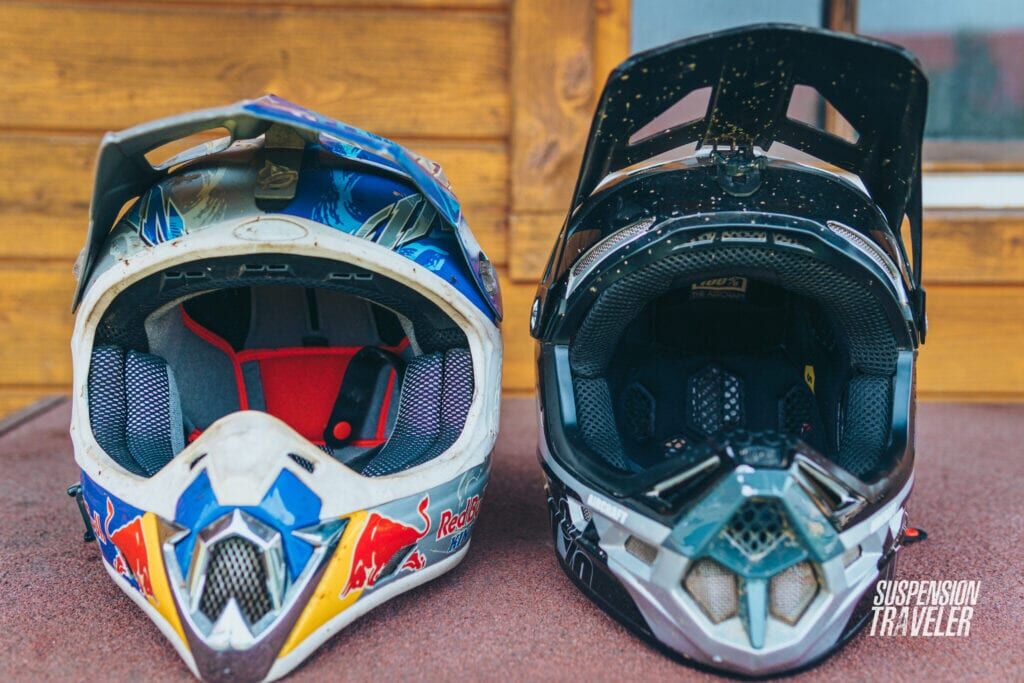 Motocross vs Downhill MTB Fullface Helmets 5 Differences Suspension Traveler