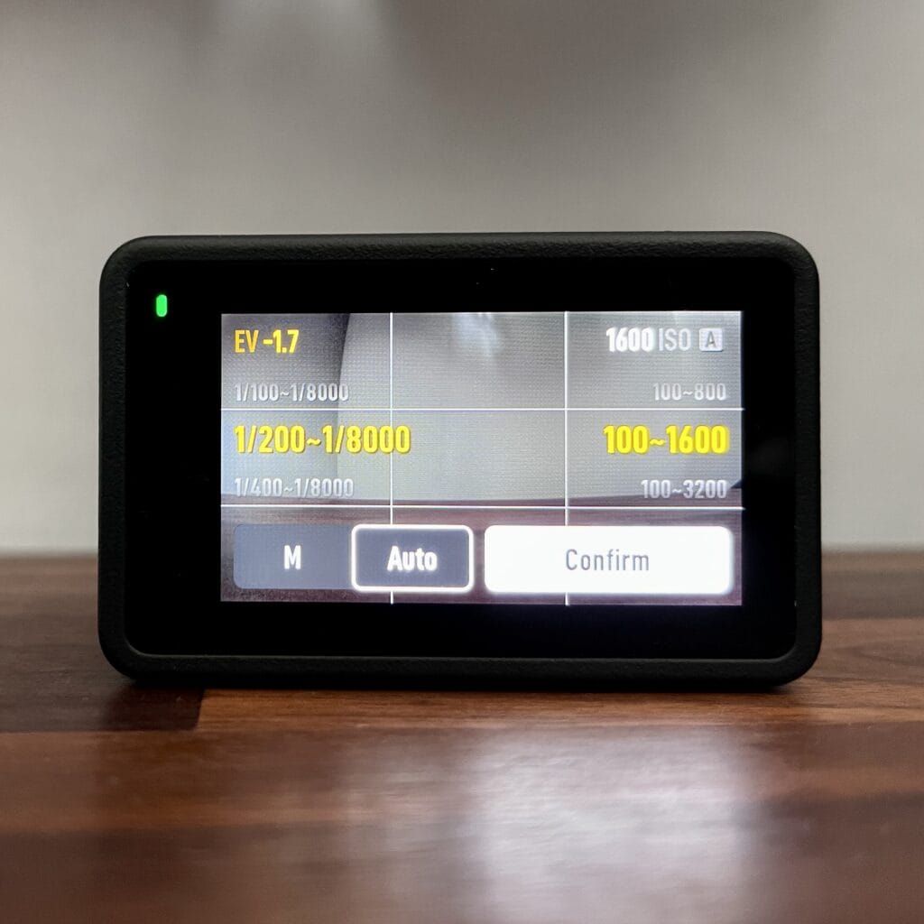 osmo action 3 low light settings
